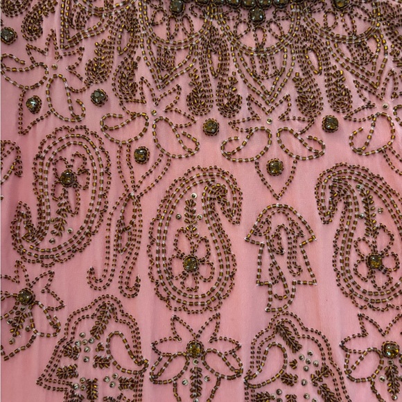 Rococo Sand Silk Embellished Caftan - Picture 3 of 5